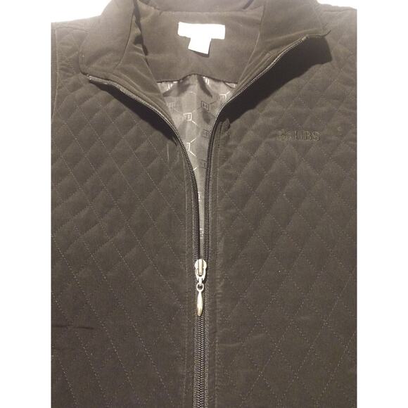 Sport Haley Women's Black Quilted Vest with zipper and pockets Size Large - Picture 7 of 10